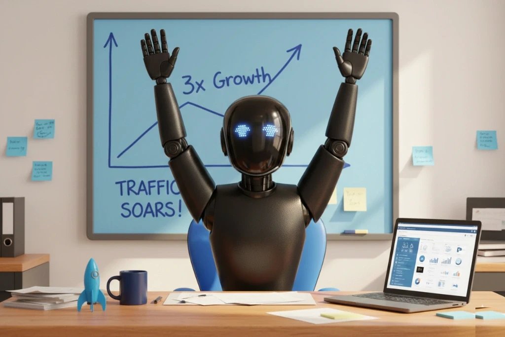 AI blog post writing and the mistake that tripled my traffic