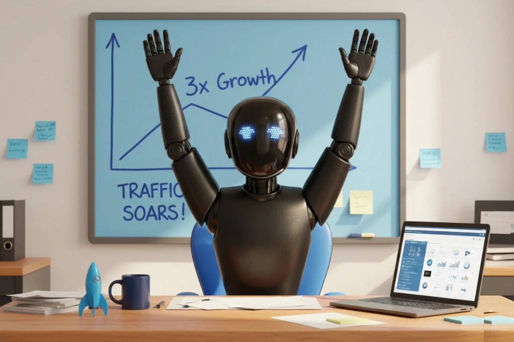 AI blog post writing and the mistake that tripled my traffic