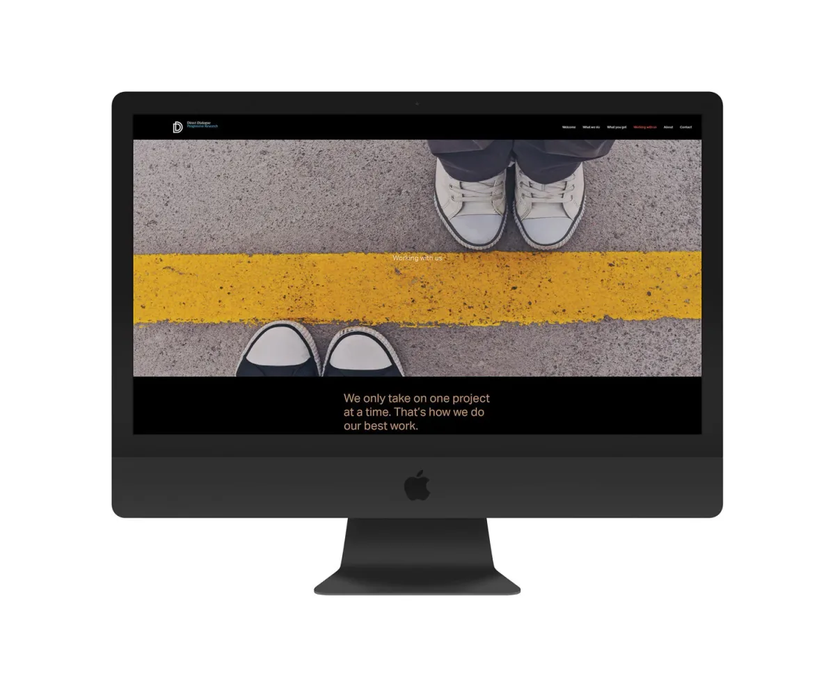 Squarespace website design example
