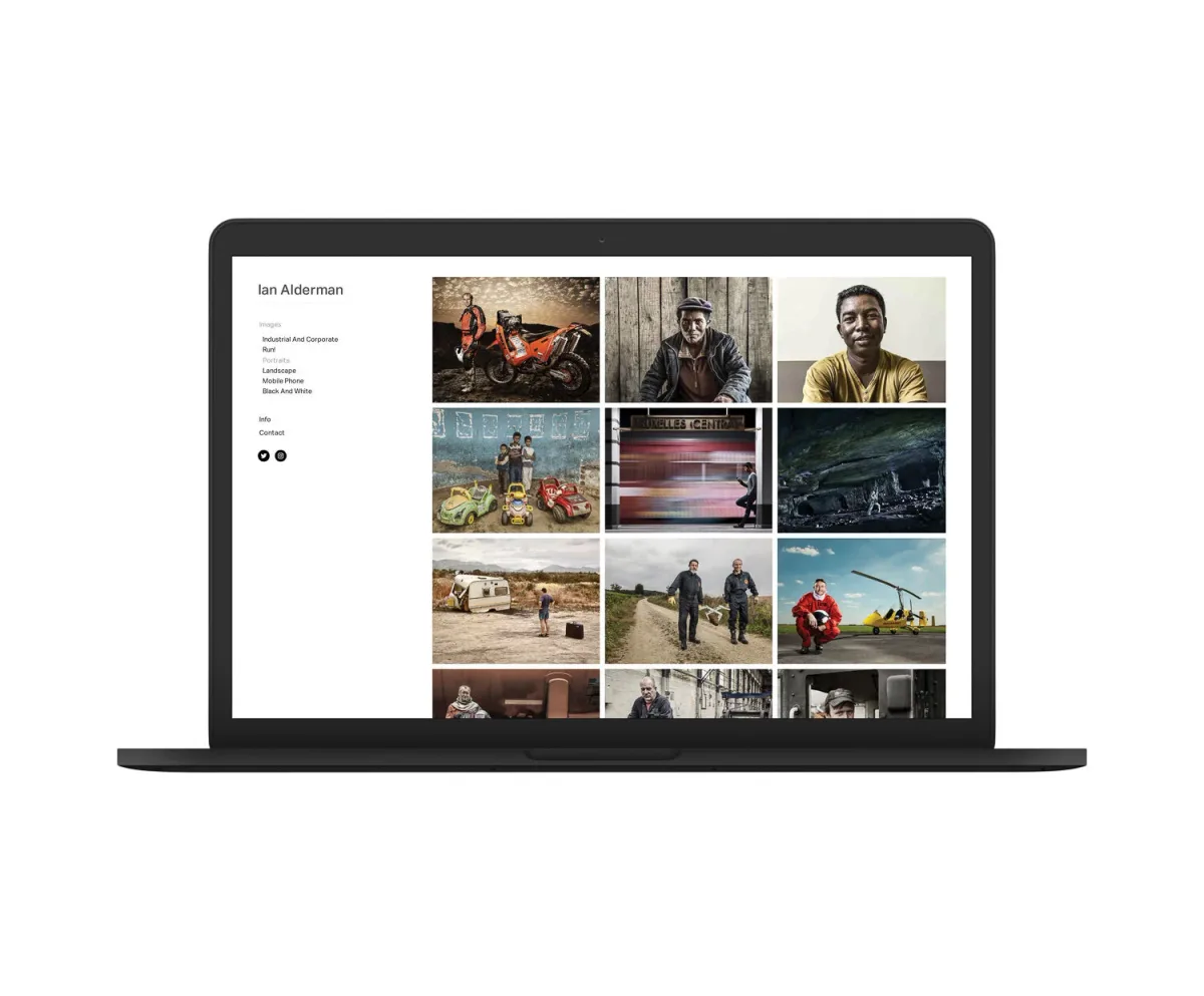 Squarespace website design example