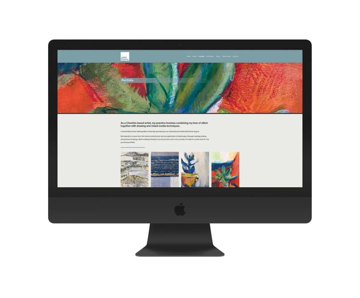 Squarespace website design example