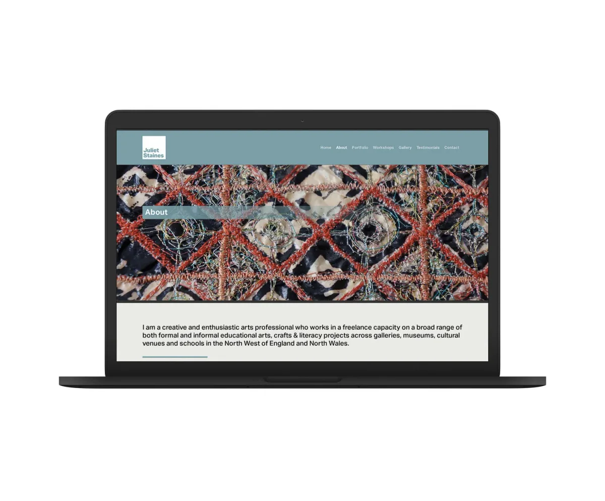 Squarespace website design example