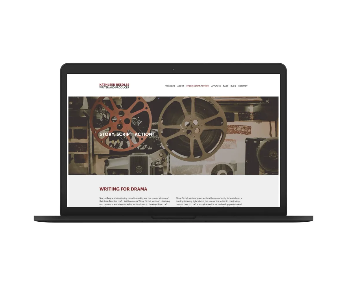 Squarespace website design example