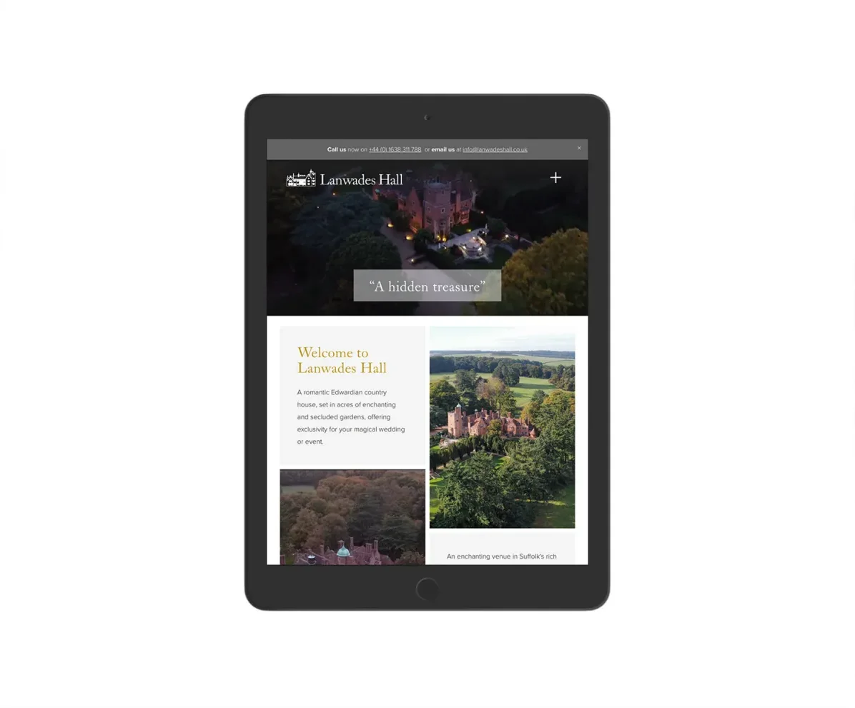 Squarespace website design example