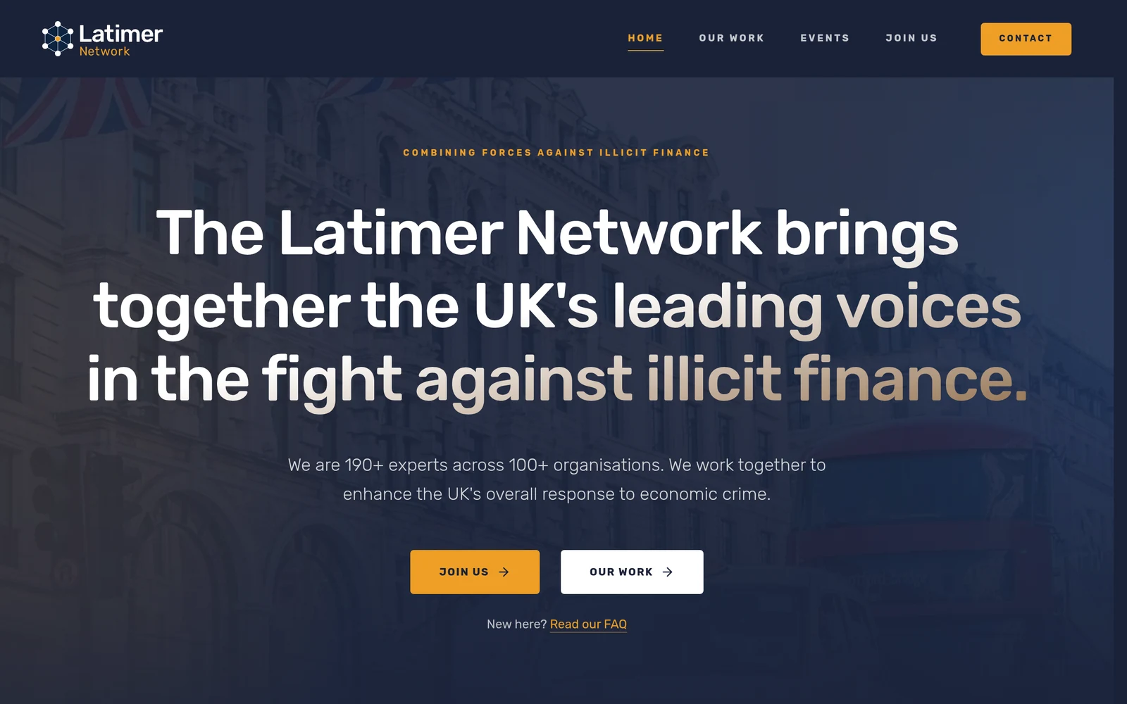 Latimer Network website screenshot