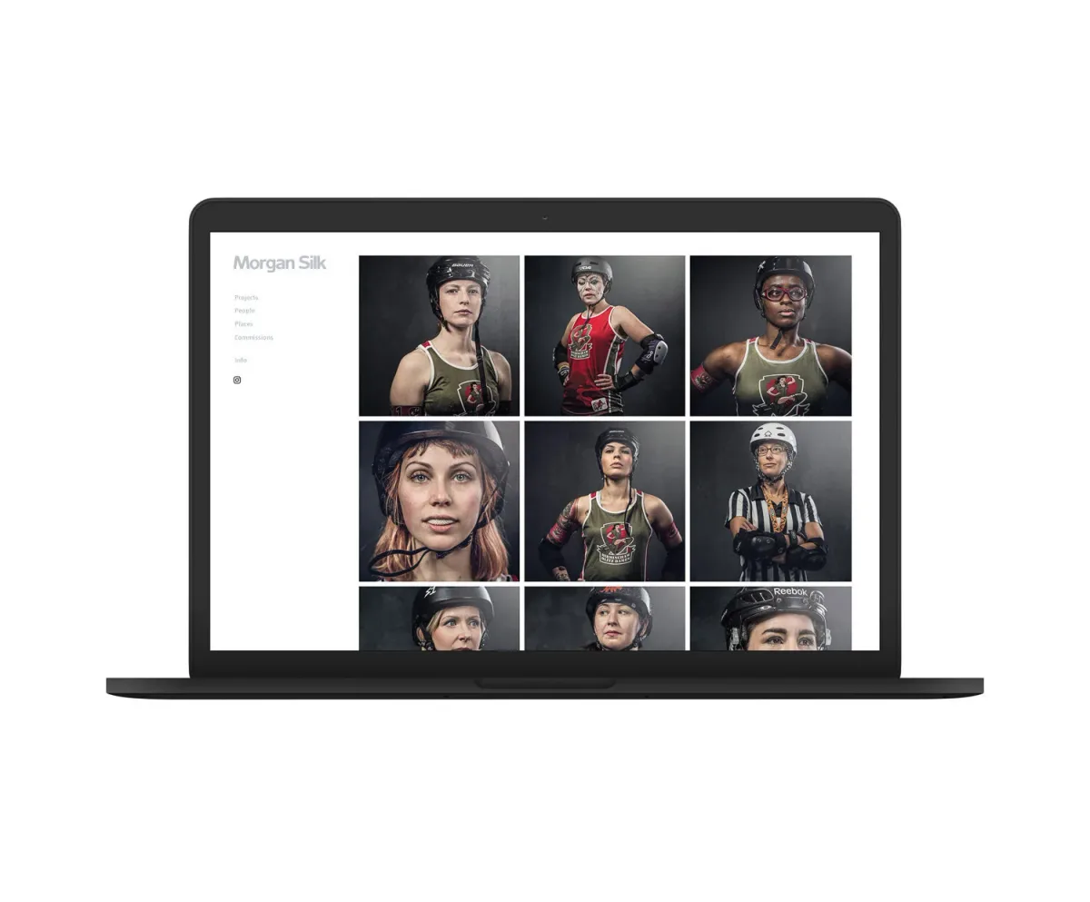 Squarespace website design example