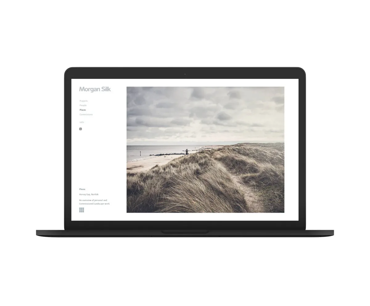 Squarespace website design example