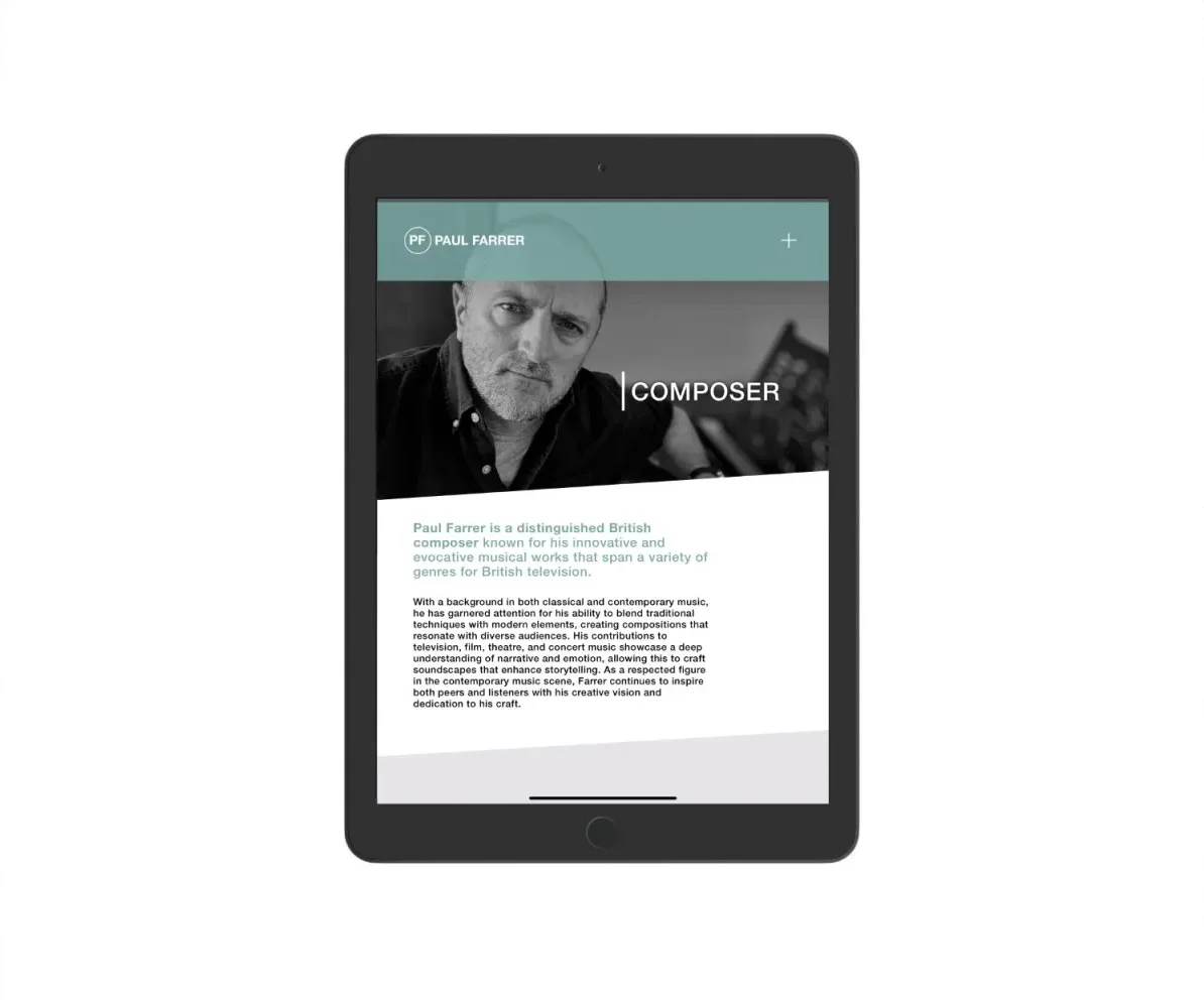 Squarespace website design example