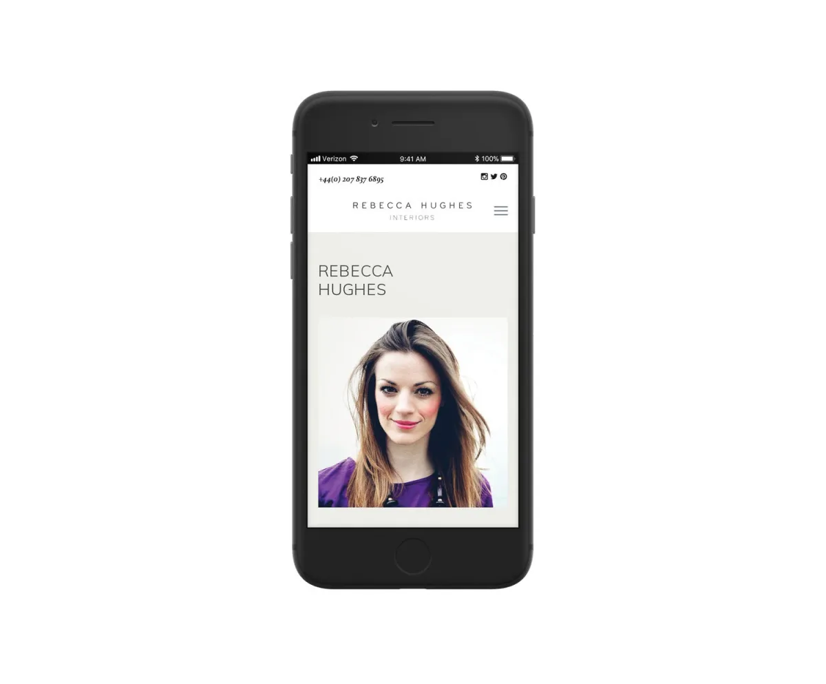 Squarespace website design example